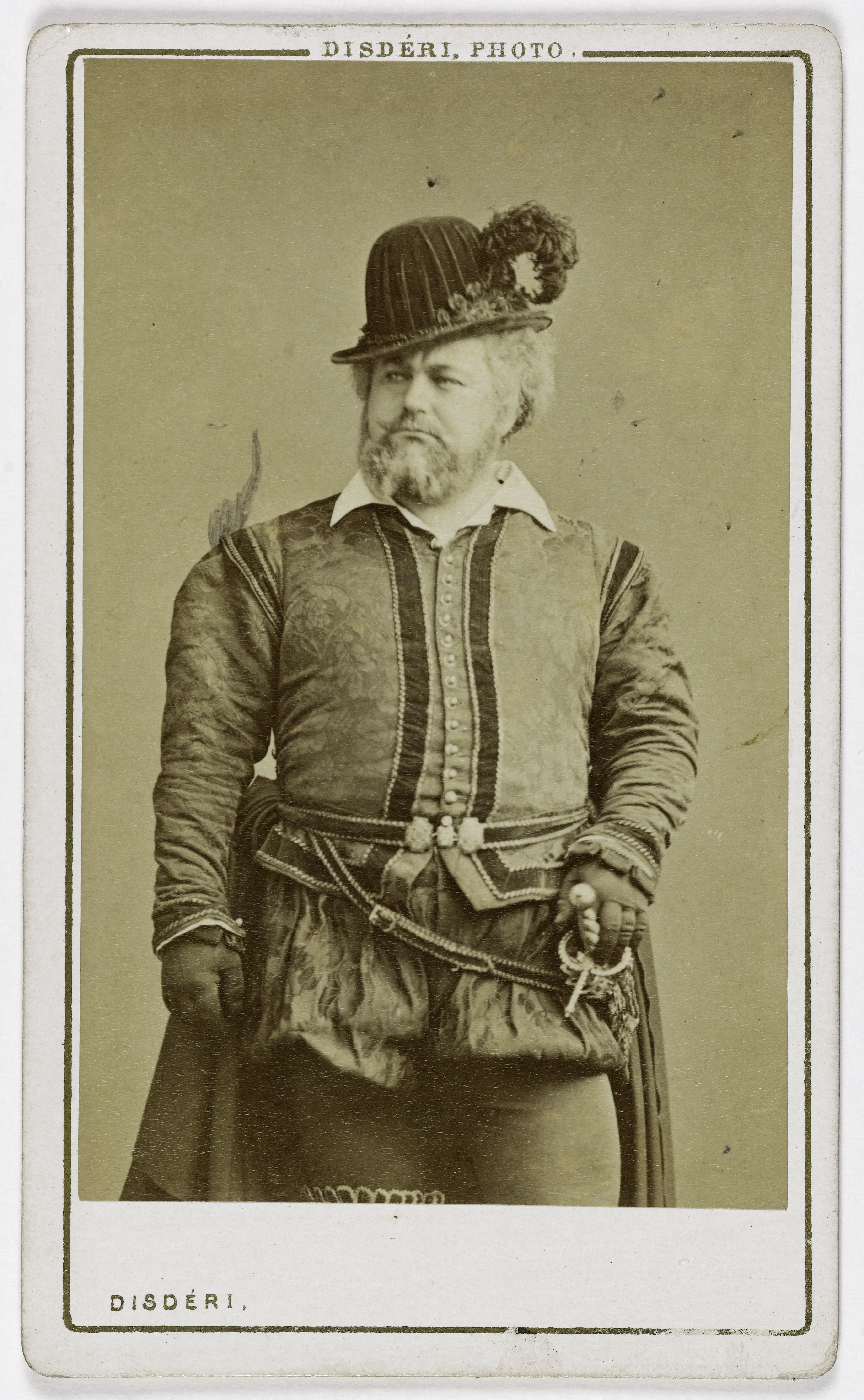 André-Adolphe-Eugène Disdéri, Portrait de Louis François Dumaine (L. F. Person, dit) (1831-1893), (acteur)