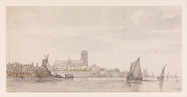 Aelbert Cuyp, View of the Groote Kerk in Dordrecht from the River Maas