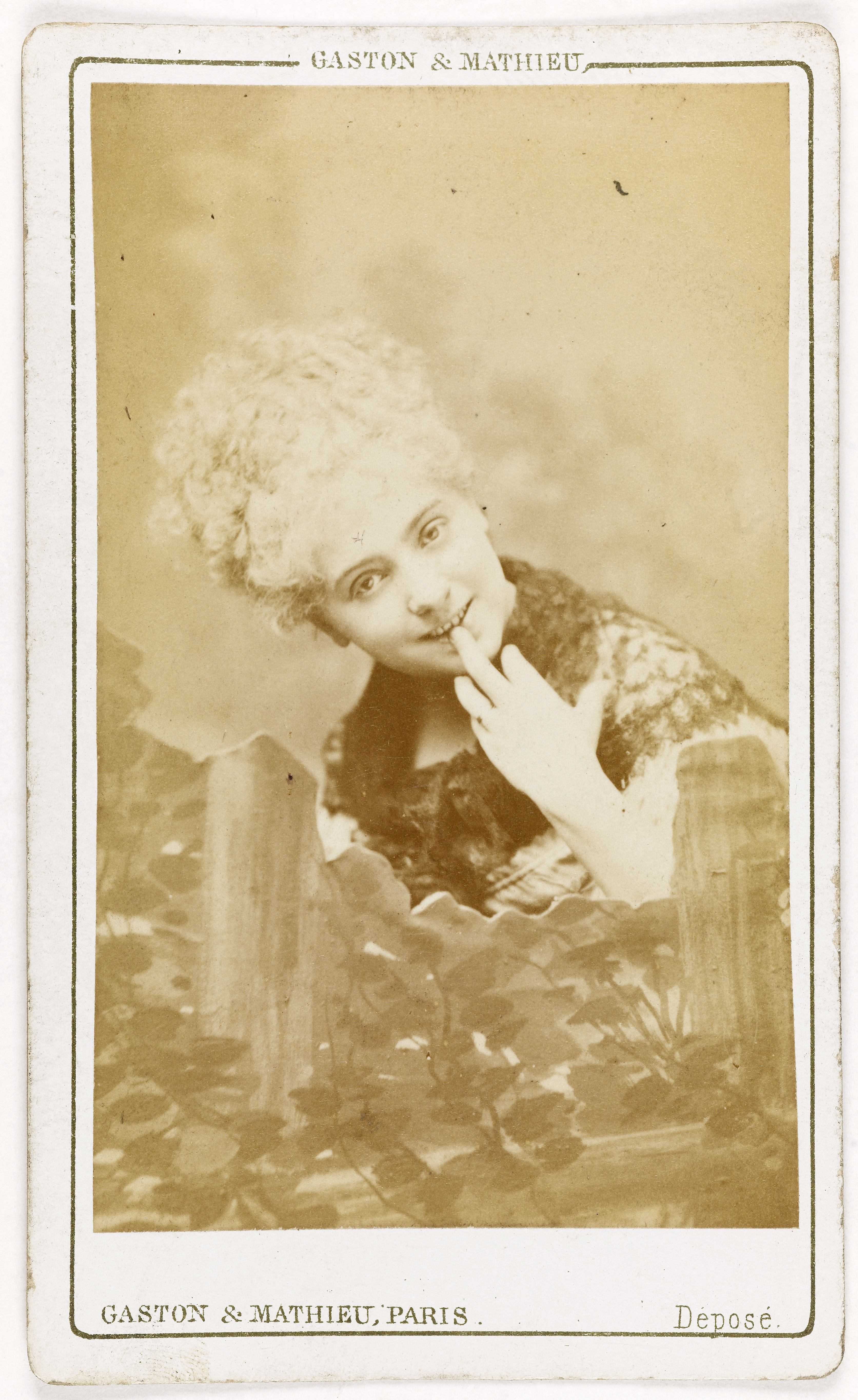 Gaston & Mathieu, Portrait de Théo, (Cécile Piccolo, épouse de Mr Vacher, dite), (1854-après 1901), (actrice)