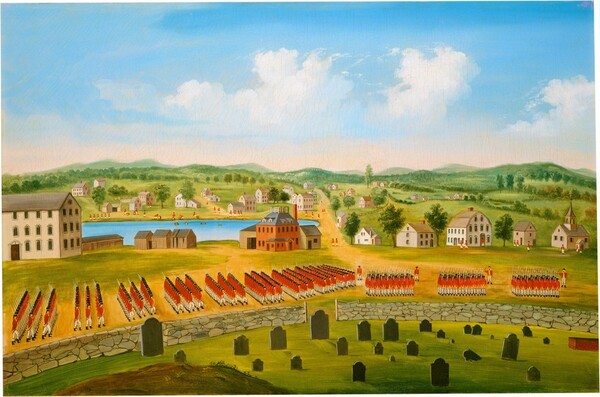 American 19th Century, View of Concord