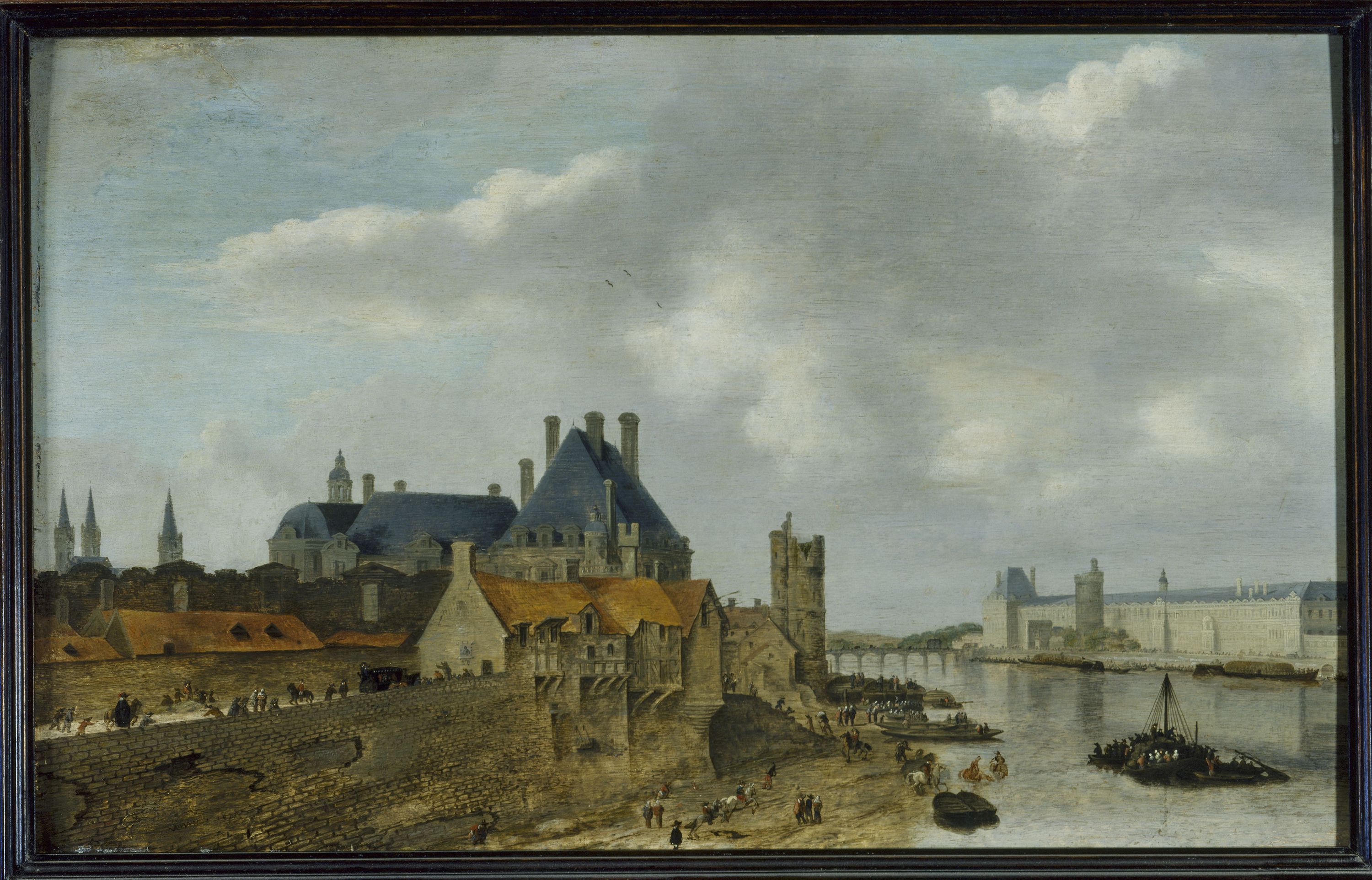 Abraham de Verwer, Le quartier du Petit Nesle et l'Hôtel de Nevers