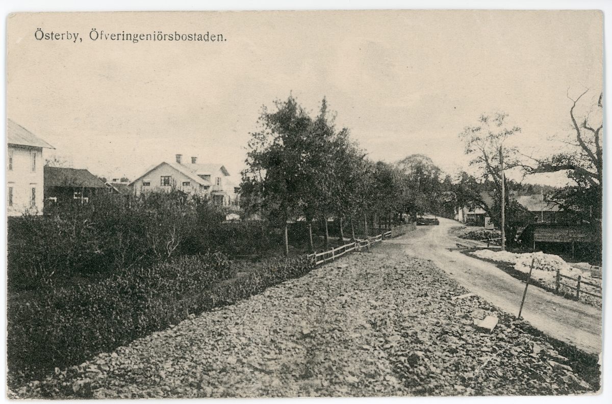 Okänd,, Postcard - Österby, Öfveringeniörsbostad, Uppland