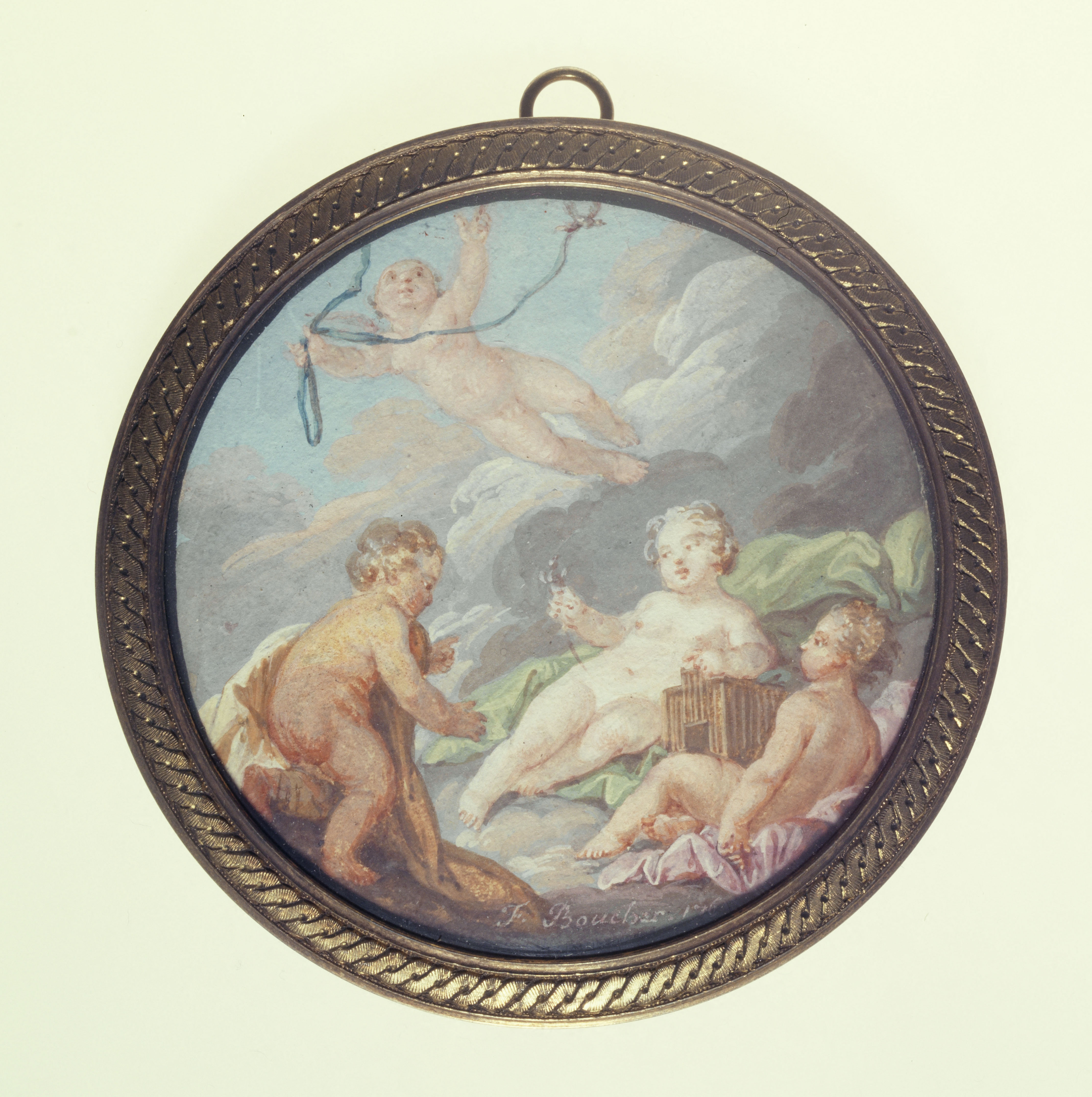 Ecole française, Amours oiseleurs