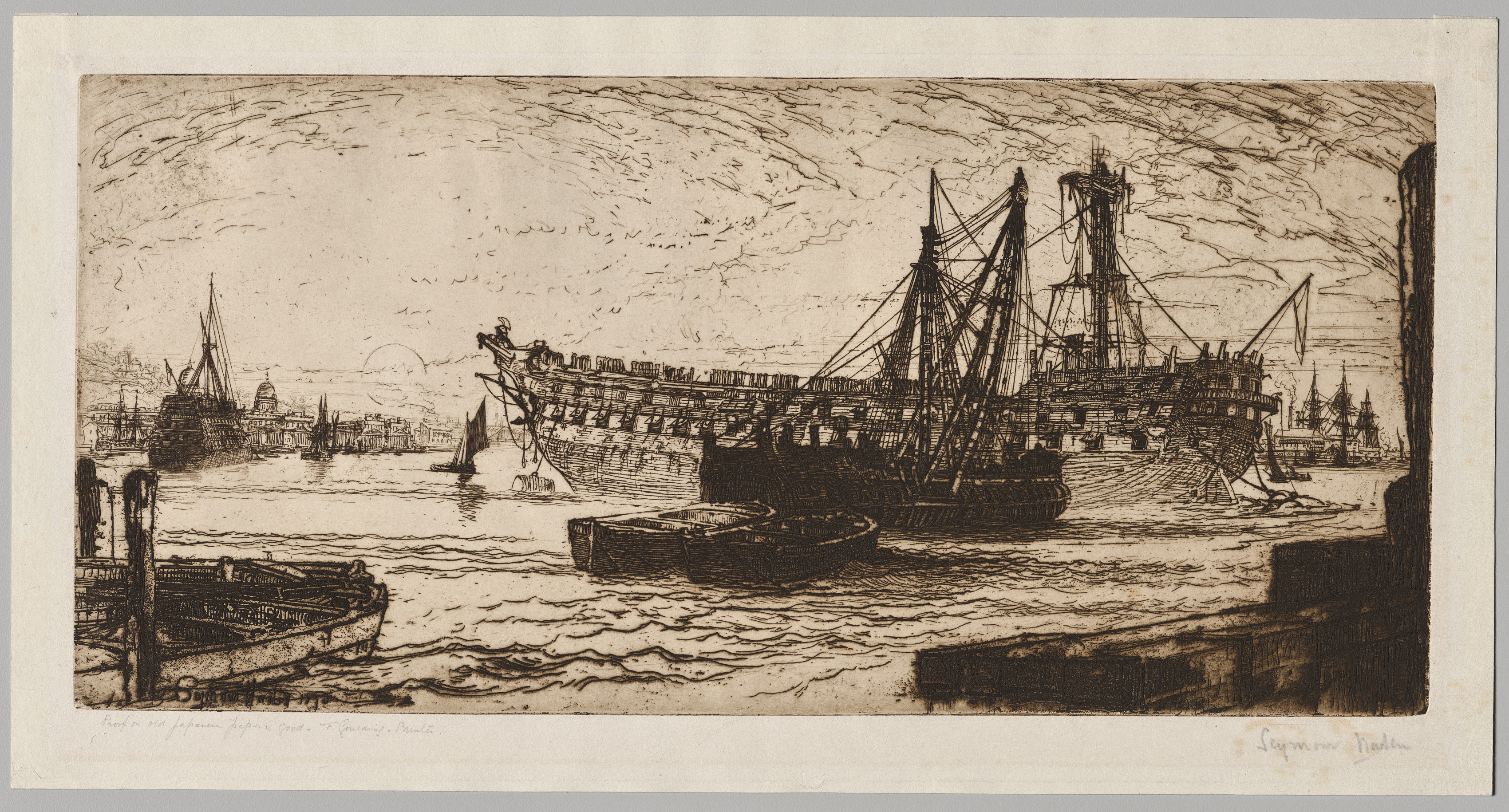 Francis Seymour Haden, Breaking Up of the "Agamemnon," No. 1