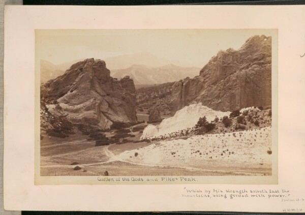 William Henry Jackson, Garden of the Gods and Pike's Peak