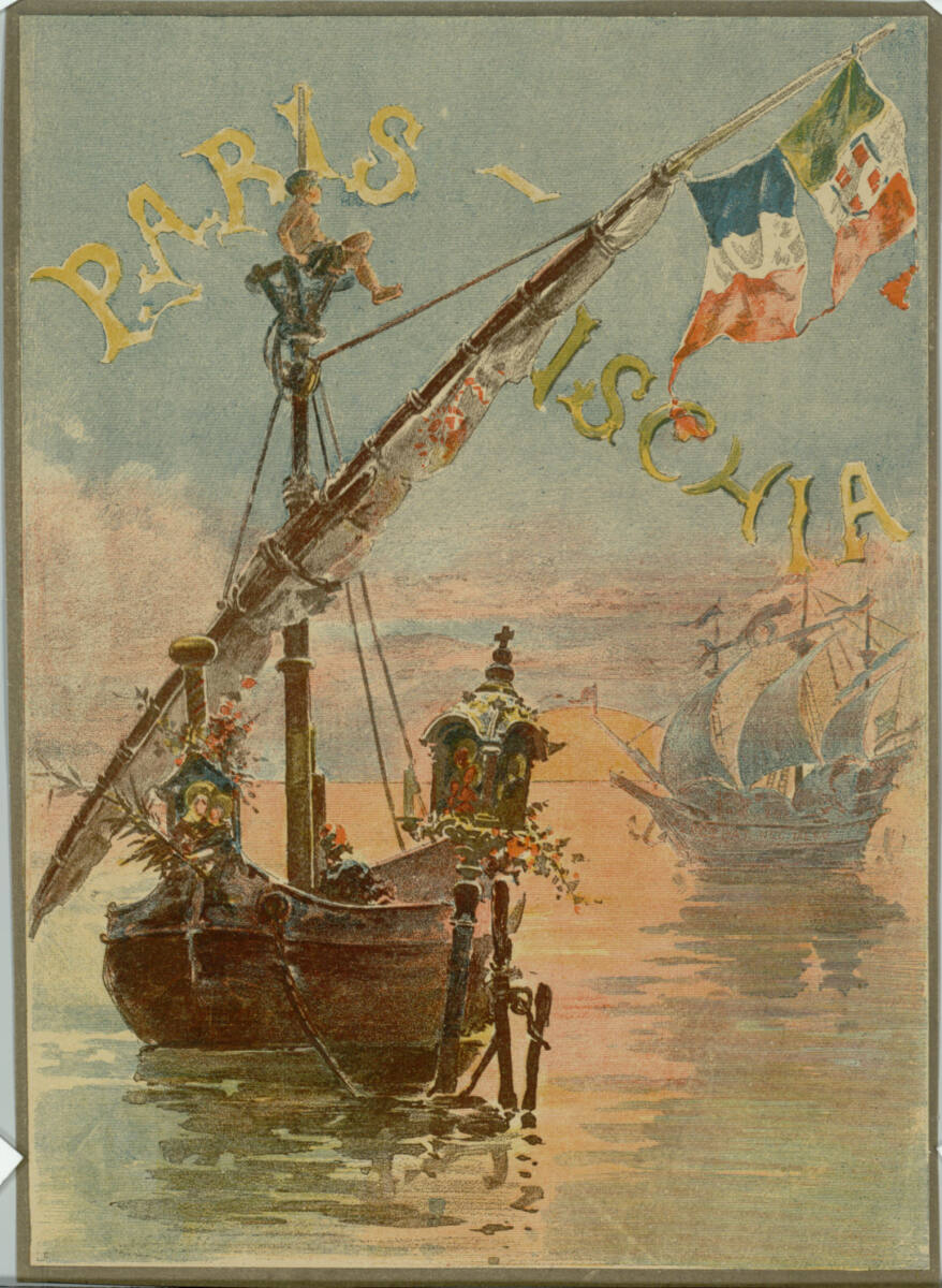 Anonym, PARIS-ISCHIA (Etikette eines Brettspiels?)