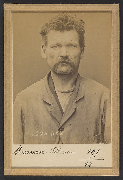 Alphonse Bertillon, Morvan. Félicien. 45 ans, né le 8/6/49 à Kerity (Côte du Nord). Menuisier. Anarchiste. 2/7/94.