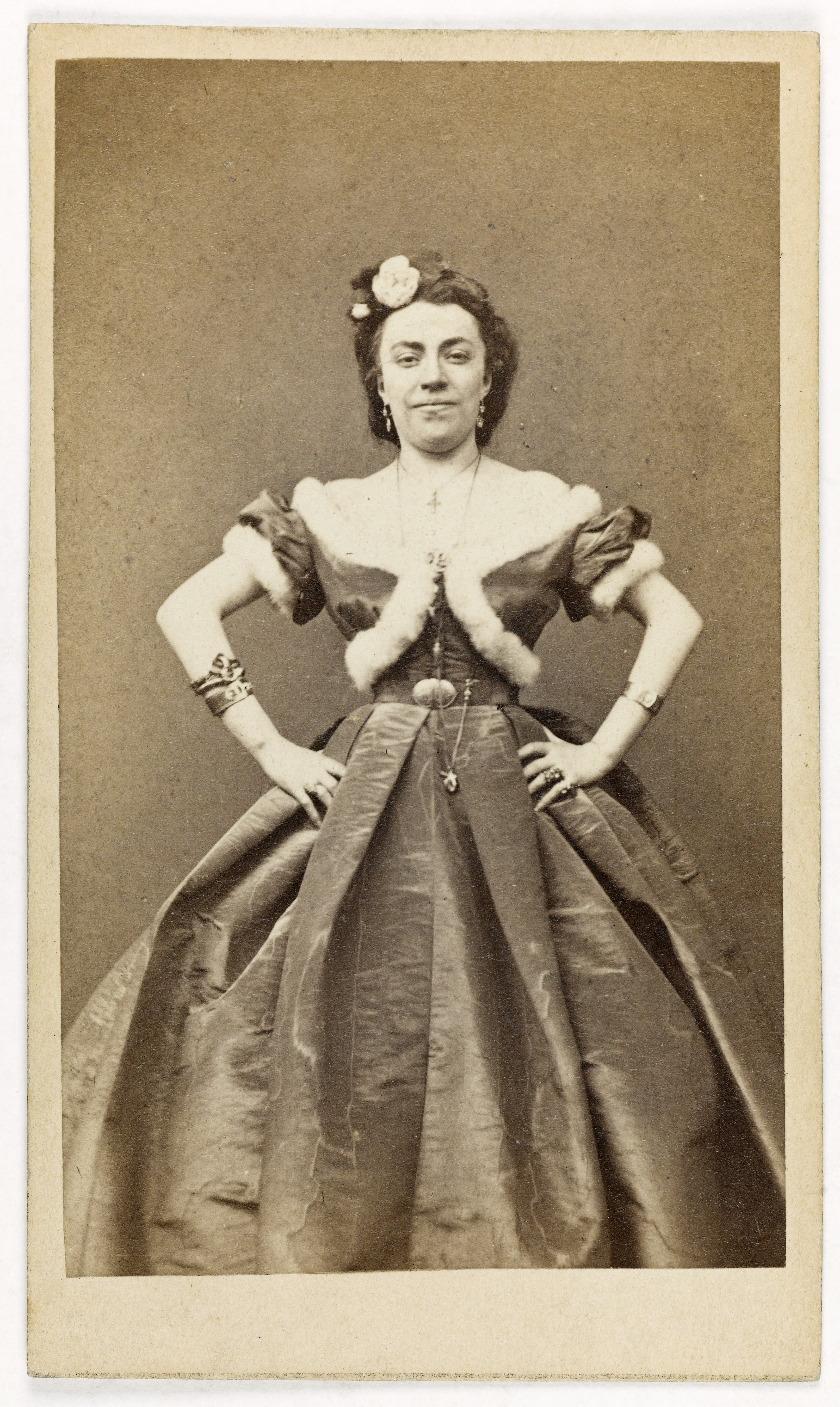 Anonyme, Portrait de Thérésa, (Emma Thérèse dite Valadon, épouse de Mr Guilloreau, 1837-1913), chanteuse comique.