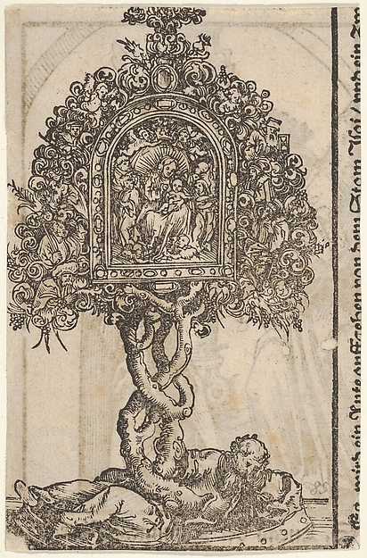 Lucas Cranach the Elder, A Golden Reliquary with the Tree of Jesse, from the "Wittenberg Reliquaries"