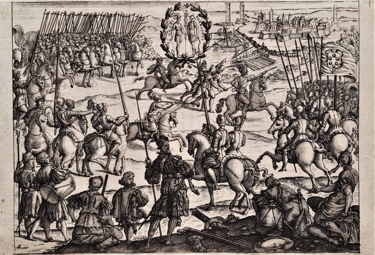 Anonym, Bildteil der Trauerdekoration bei den Exequien für Großherzog Cosimo II. von Toskana in der in Kirche SS. Giovanni e Paolo in Venedig am 25. Mai 1621