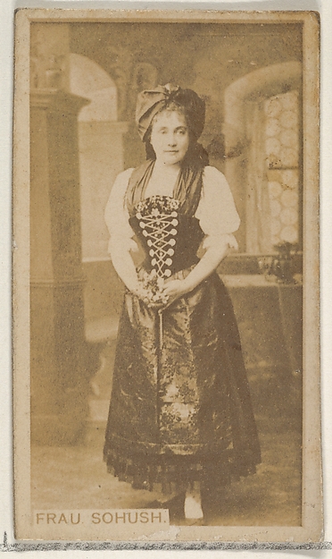 Allen & Ginter, Frau Sohush, from the Actors and Actresses series (N45, Type 8) for Virginia Brights Cigarettes