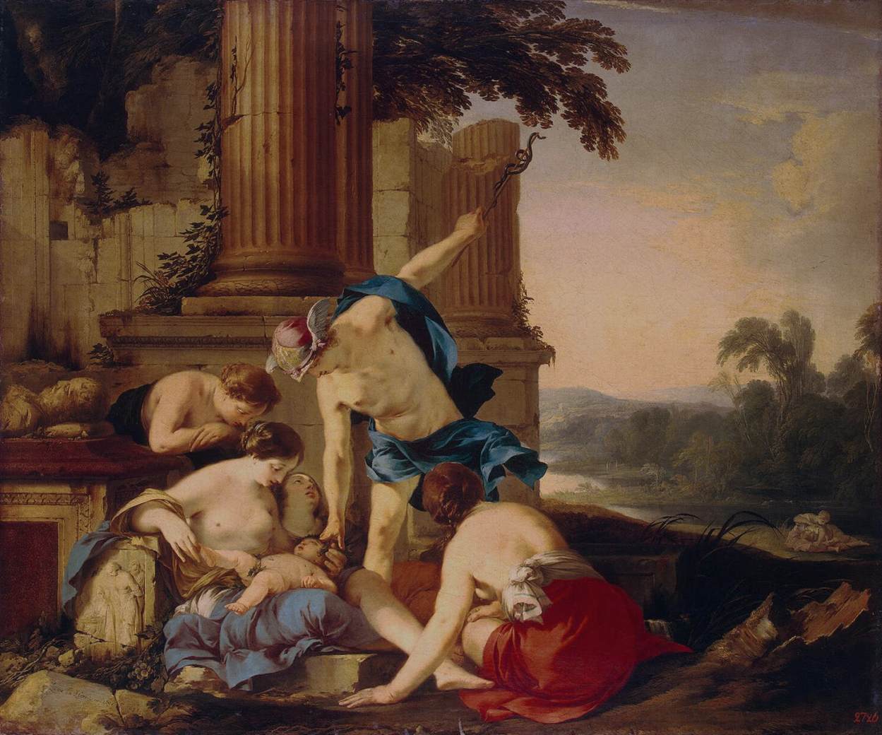Laurent de La Hyre, Mercury Takes Bacchus to be Brought up by Nymphs