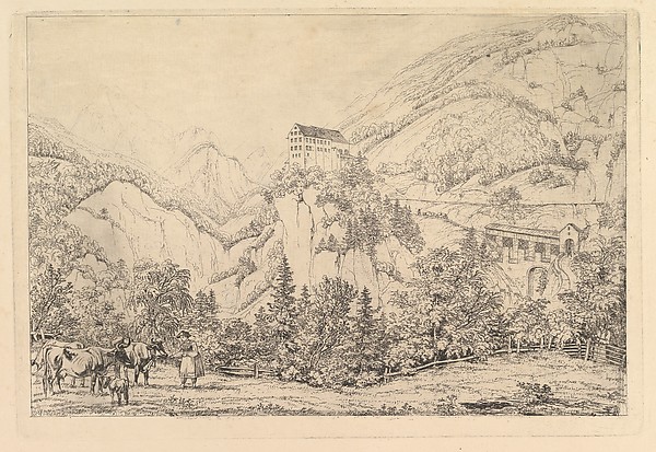 Johann Christoph Erhard, St Georgsberg near Switzerland in the Tyrol, after Klein