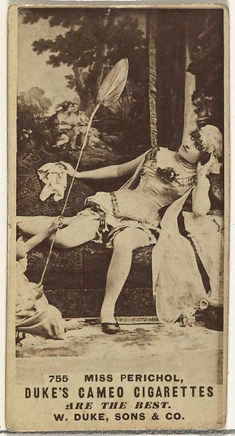 W. Duke, Sons & Co., Card Number 755, Miss Perichol, from the Actors and Actresses series (N145-5) issued by Duke Sons & Co. to promote Cameo Cigarettes