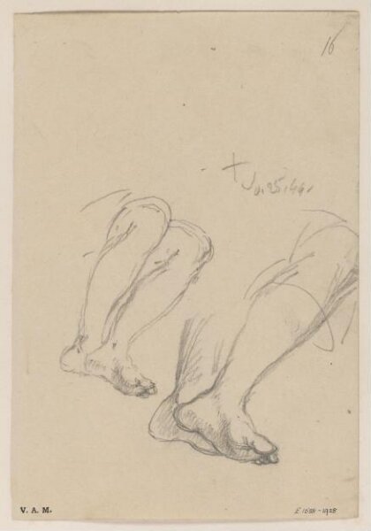 George Chinnery, Two drawings of a pair of legs