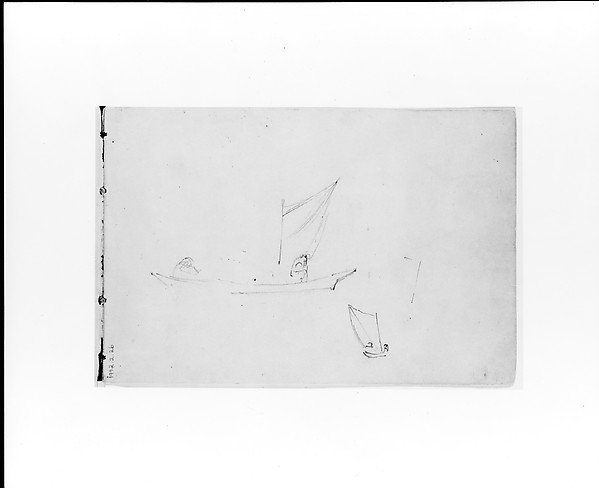 William Trost Richards, Sketches of Sailboats (from Sketchbook X)