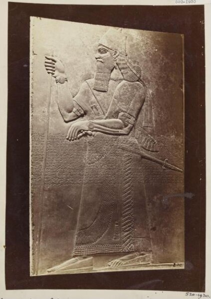 Unknown, Relief depicting Assyring King Ashur-Nasir-Pal II (885-860 B.C.), Louvre, Paris
