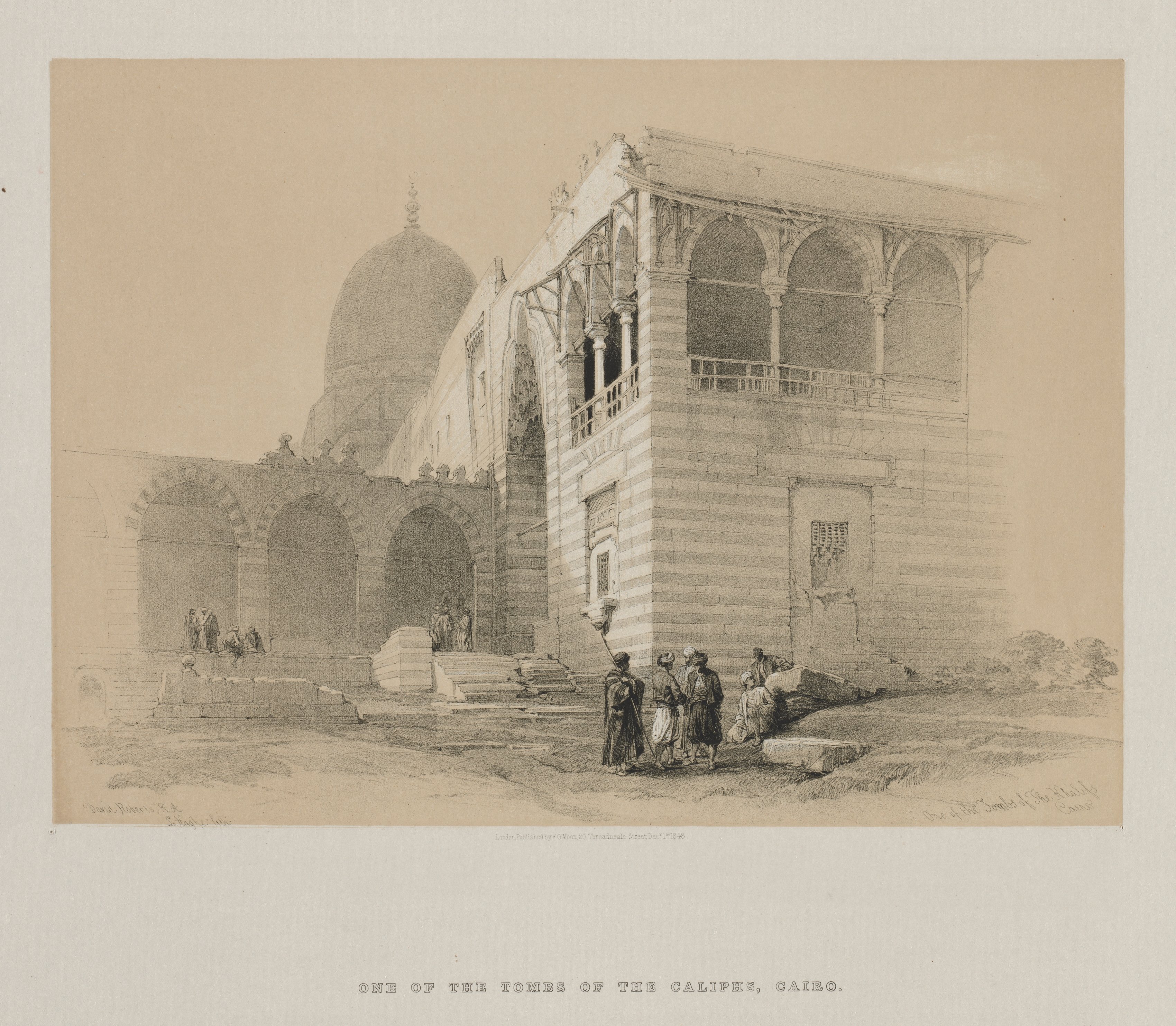 Louis Haghe, Egypt and Nubia, Volume III: One of the Tombs of the Khalifs, Cairo