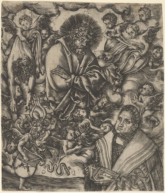 Lucas Cranach the Elder, Frederick the Wise of Saxony Adoring St Bartholomew