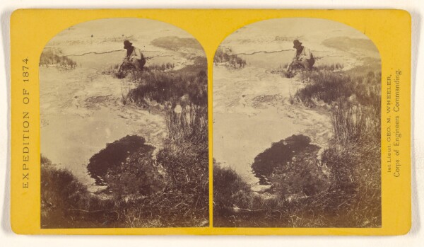 Timothy H. O'Sullivan, One of the group of Pagosa Hot Springs, showing incrustation on the surface. Much prized by the Indians and miners...