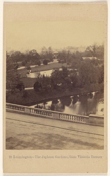 Francis Bedford, Leamington - The Jephson Gardens, from Victoria Terrace.