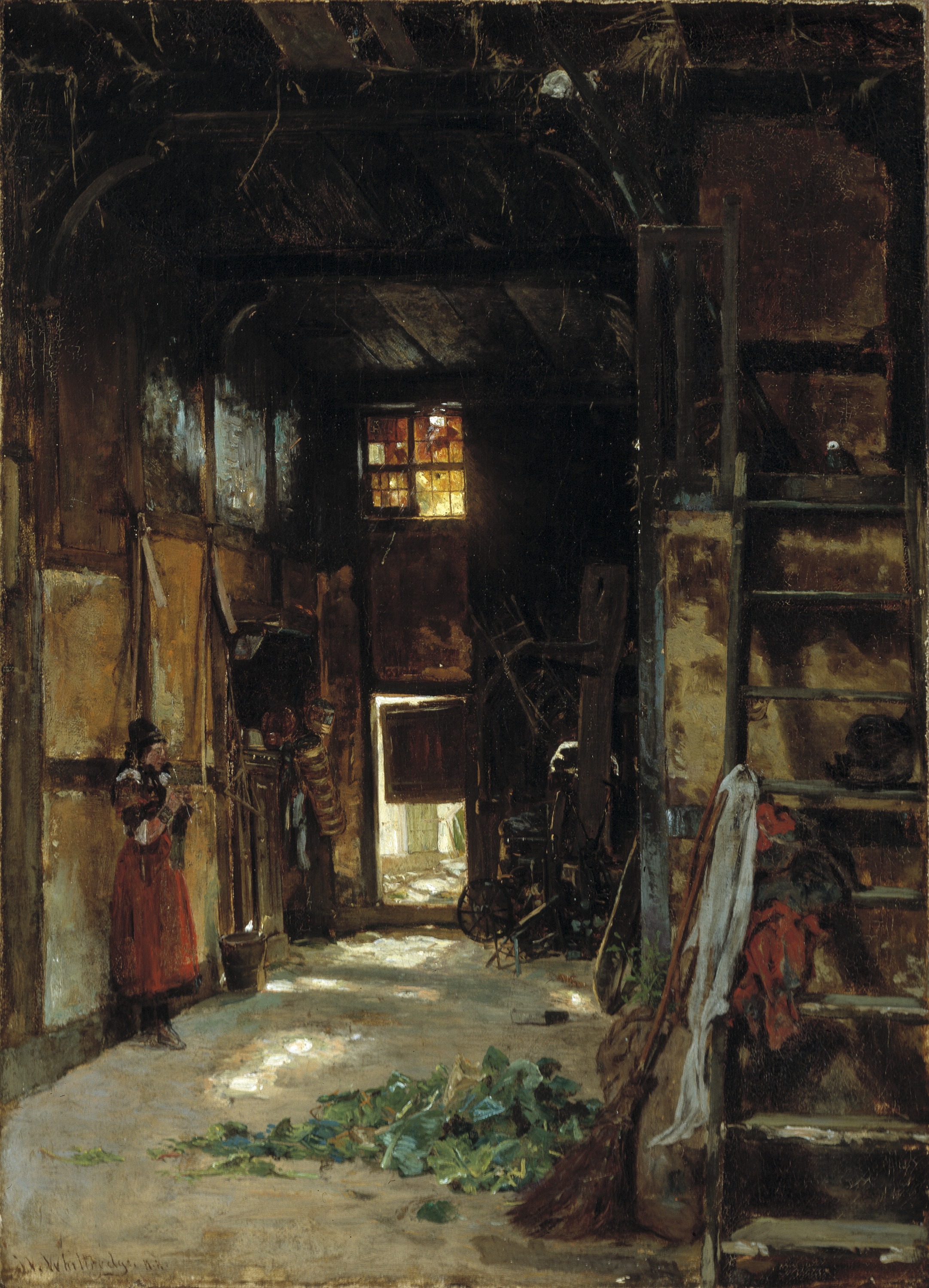 Worthington Whittredge, Interior of a Westphalian Cottage