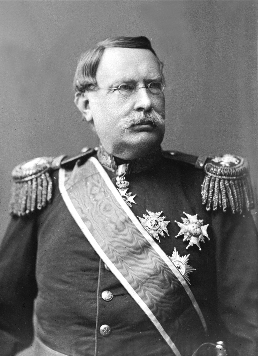 Gustav Borgen, Portrett av Hans Jacob Theodor Wilhelm Ræder i uniform som generalmajor.