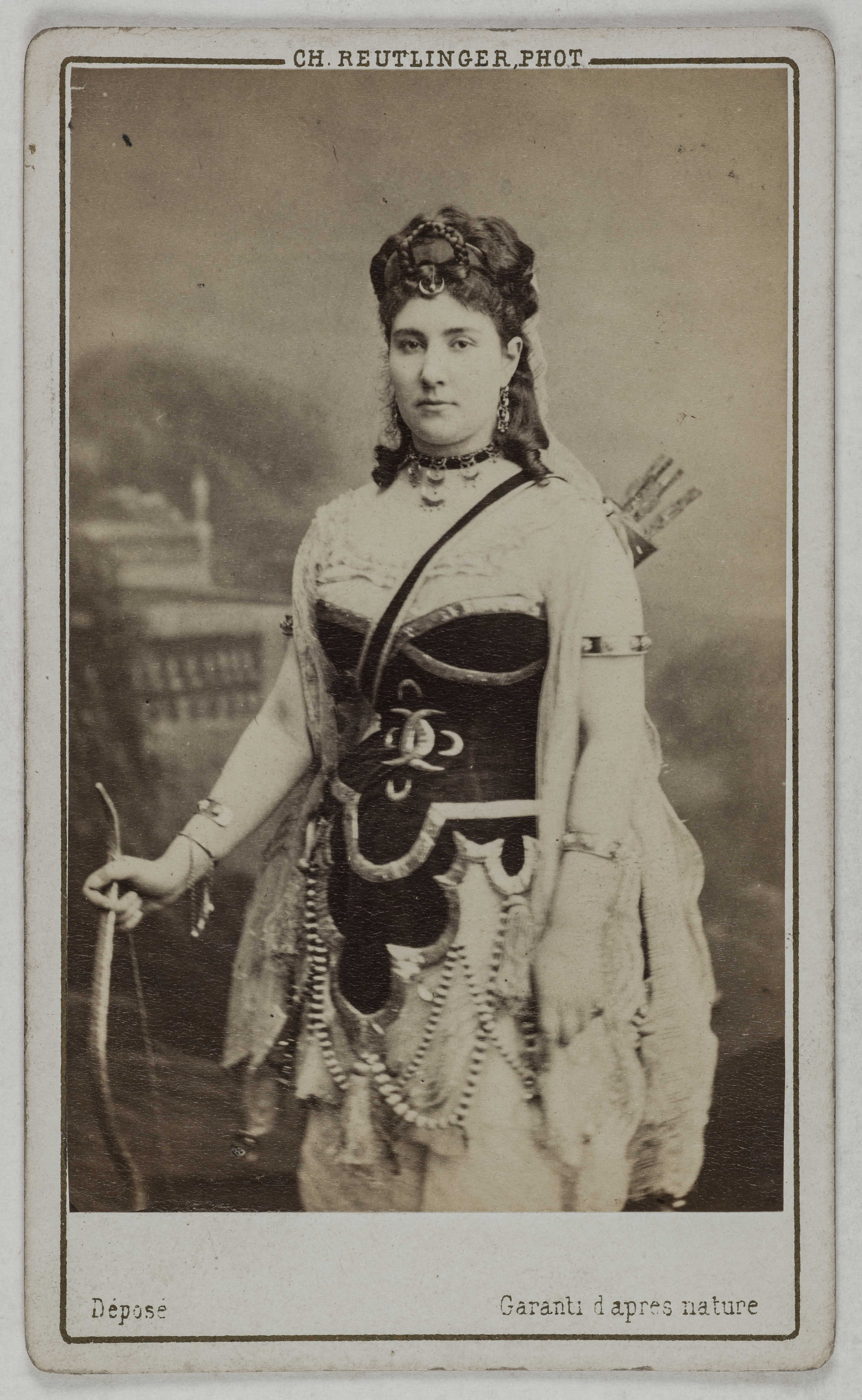 Charles Reutlinger, Portrait de Deveria, (actrice ?)