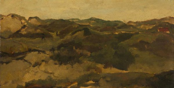 George Hendrik Breitner, A Heath Landscape, Presumably in Drenthe