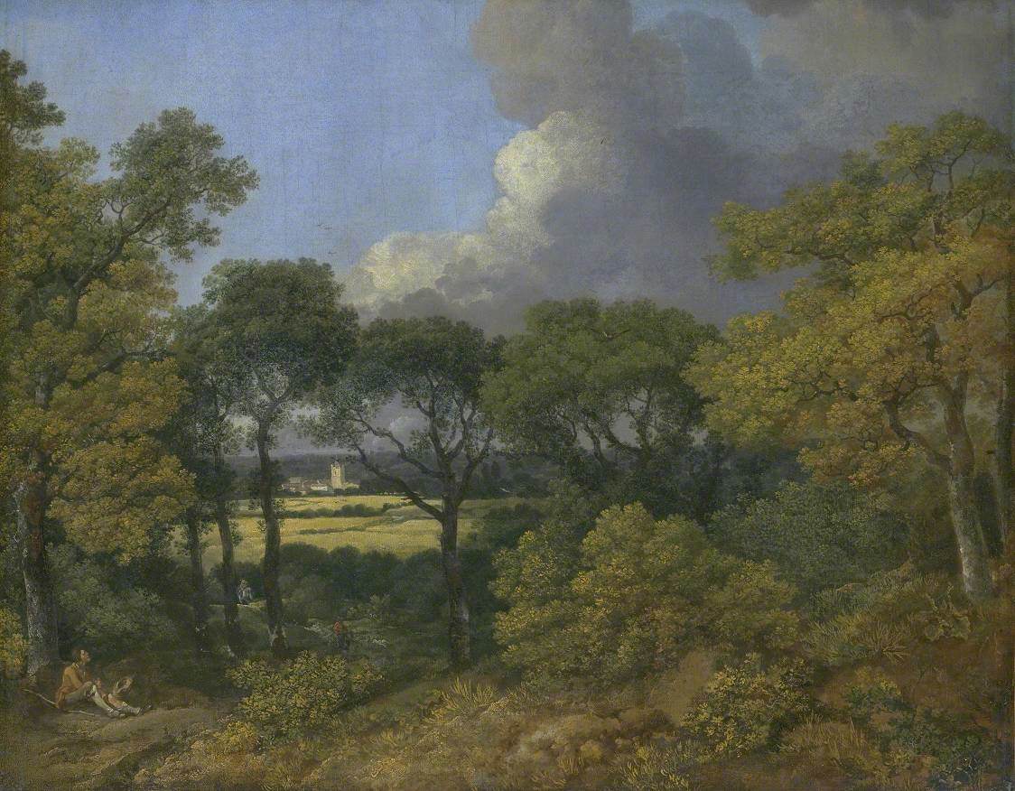Thomas Gainsborough, Wooded Landscape with a Peasant Resting