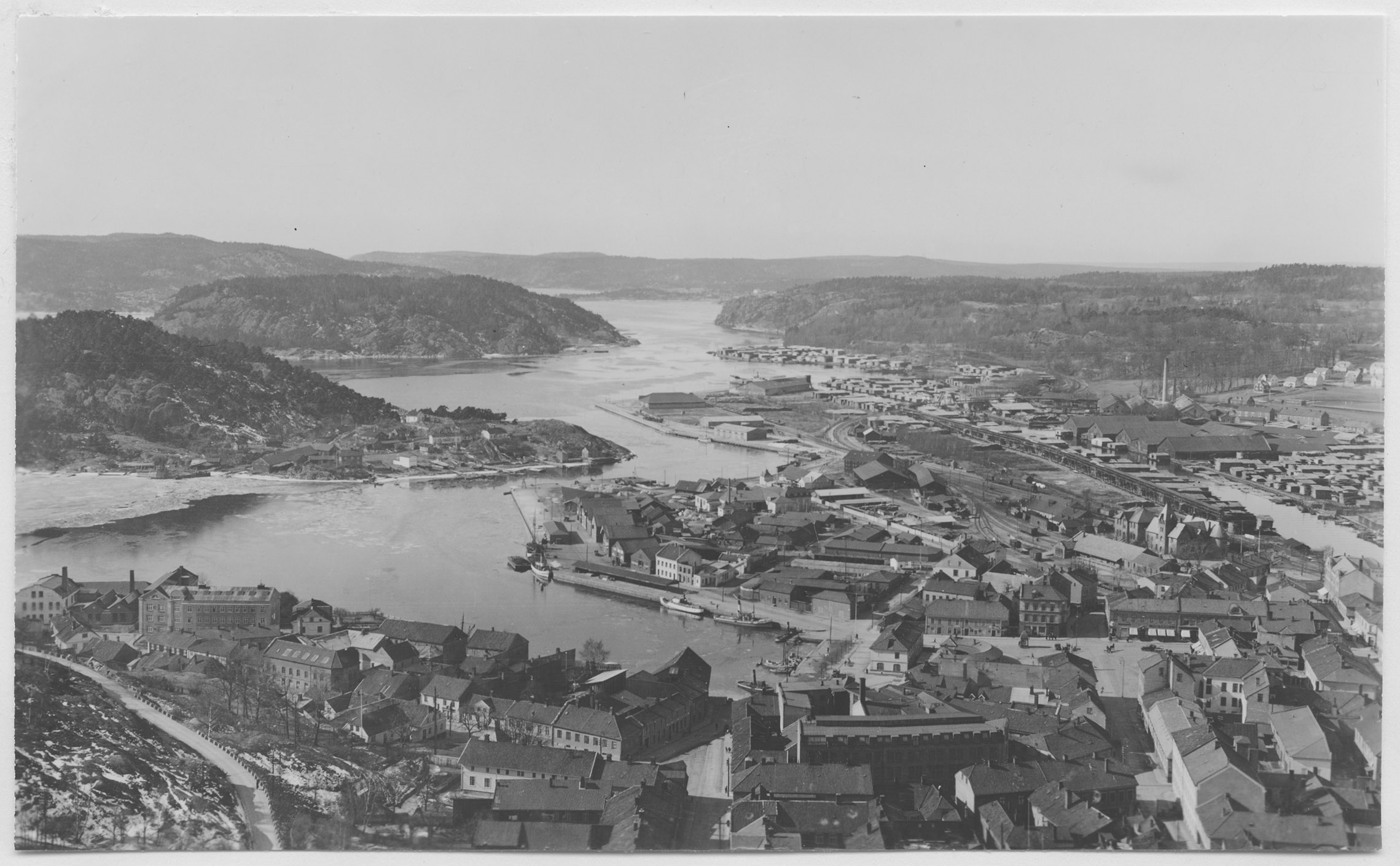 Mårten Sjöbeck, Halden, utsikt från fästningsberget