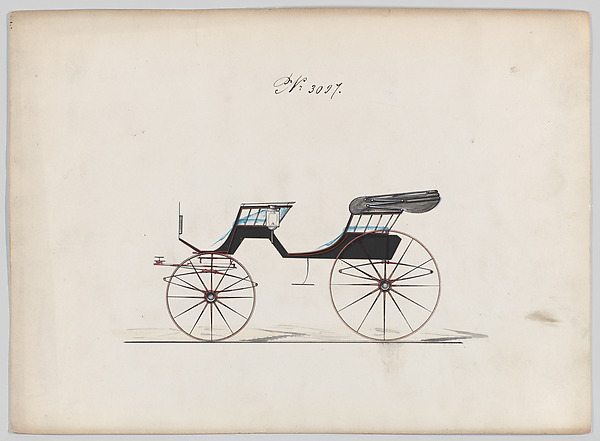 Brewster & Co., Design for 2 seat Phaeton, no. 3097