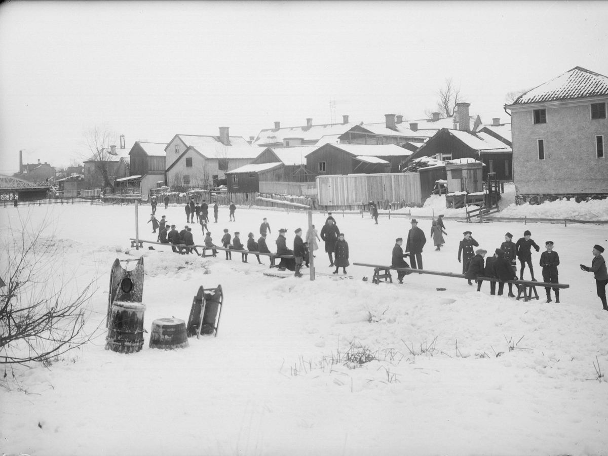 Alfred Dahlgren, Skating at Fyrisån in Uppsala 1901 - 1902
