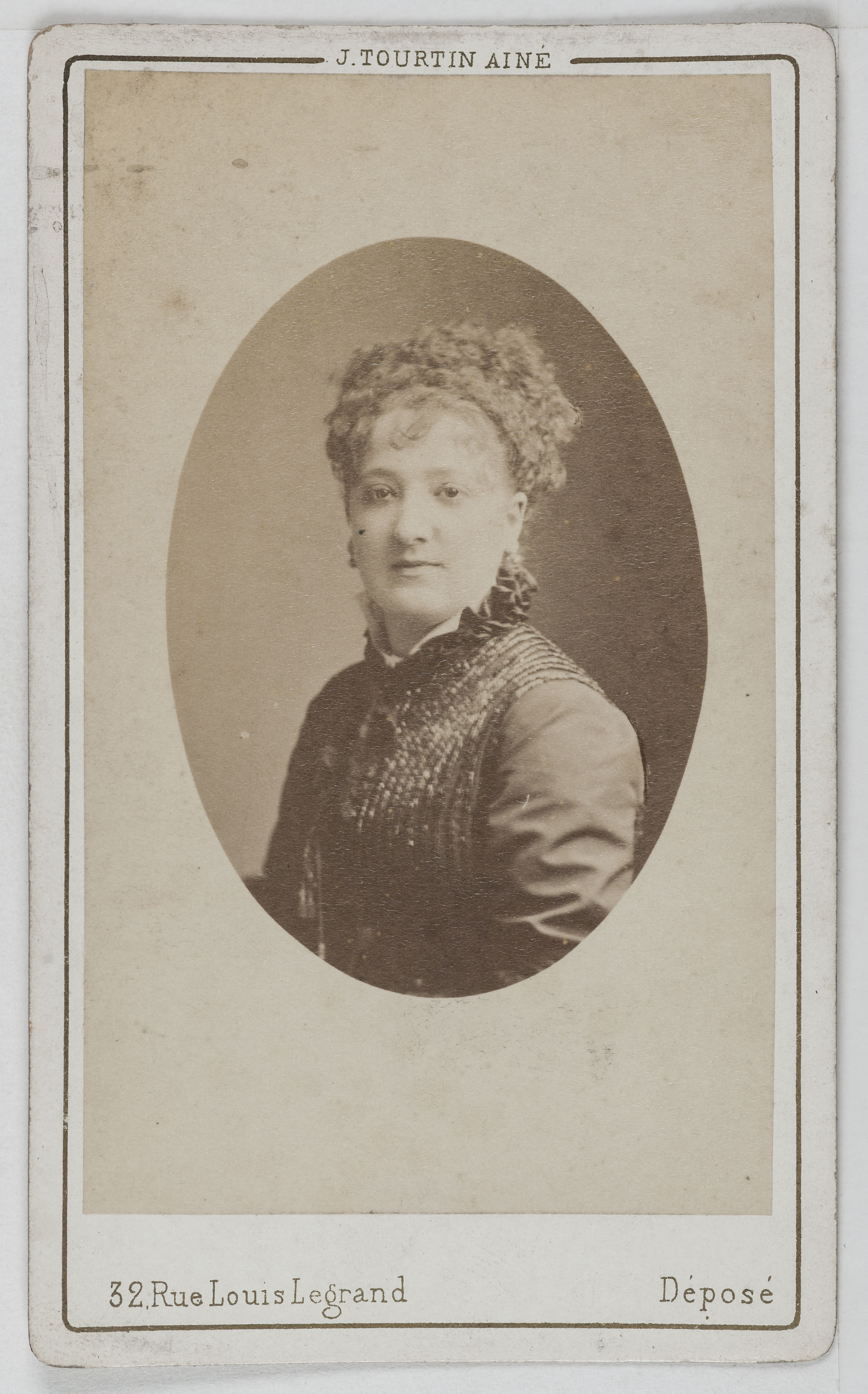 Joseph Tourtin, Portrait de Noémie (cadetti), actrice au théâtre de l'Eldorado.