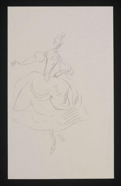 Beaton, Cecil (Sir), Cecil Beaton sketch possibly for Adriana Lecouvrer