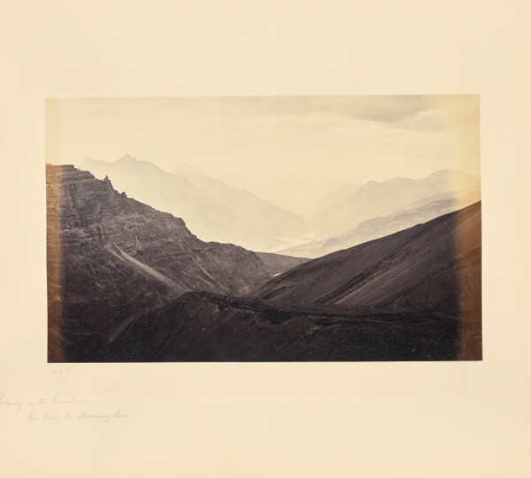Samuel Bourne, Evening on the Mountains, View from Below the Manirung Pass