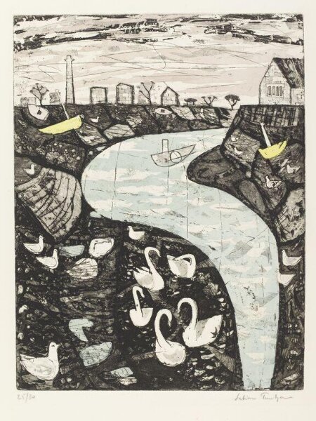 Julian Trevelyan, Swans at Chiswick