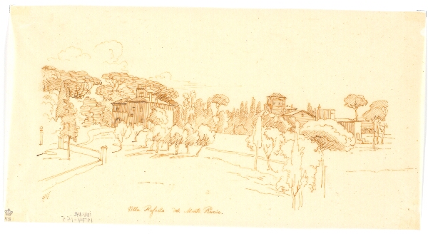 Martinus Rørbye, Villa Rafaelo del Monte Pincio