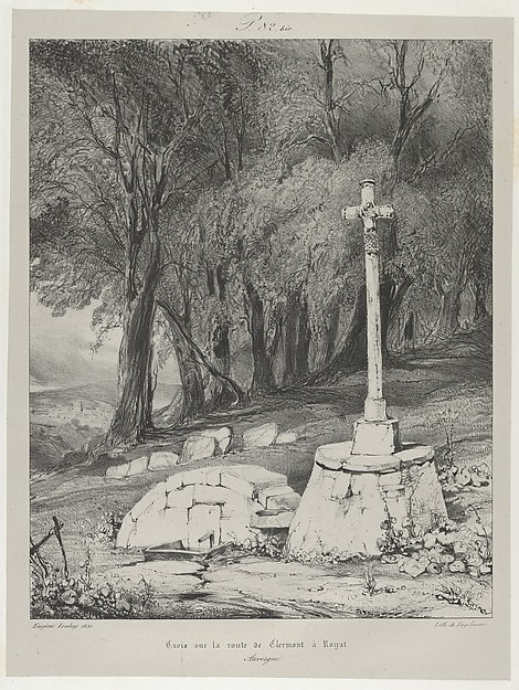 Eugène Isabey, Cross on the Route from Clermont to Royal