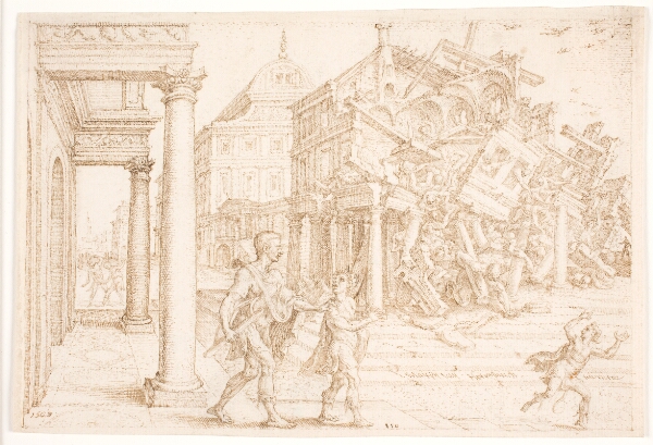 Maarten van Heemskerck, Samson ødelægger huset med filistrene