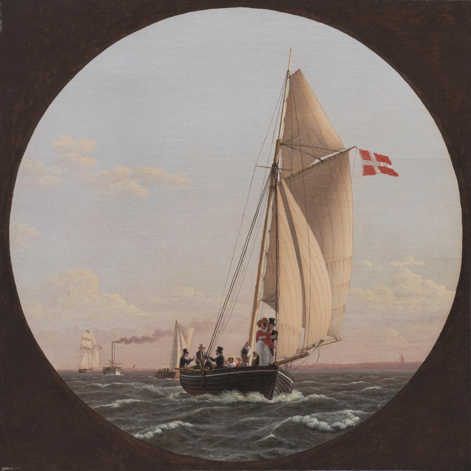 C.W. Eckersberg, En sejlads til Charlottenlund