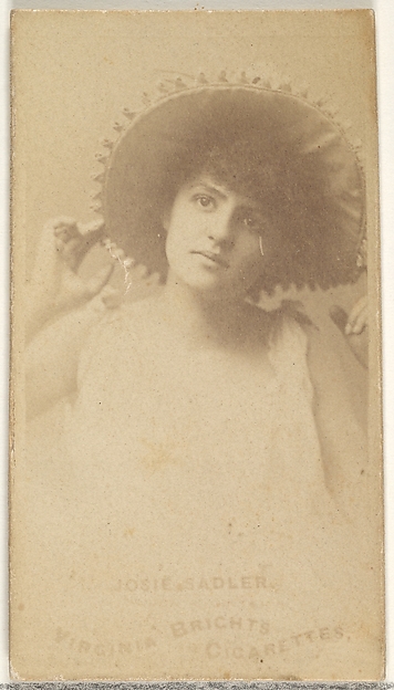 Allen & Ginter, Josie Sadler, from the Actors and Actresses series (N45, Type 1) for Virginia Brights Cigarettes