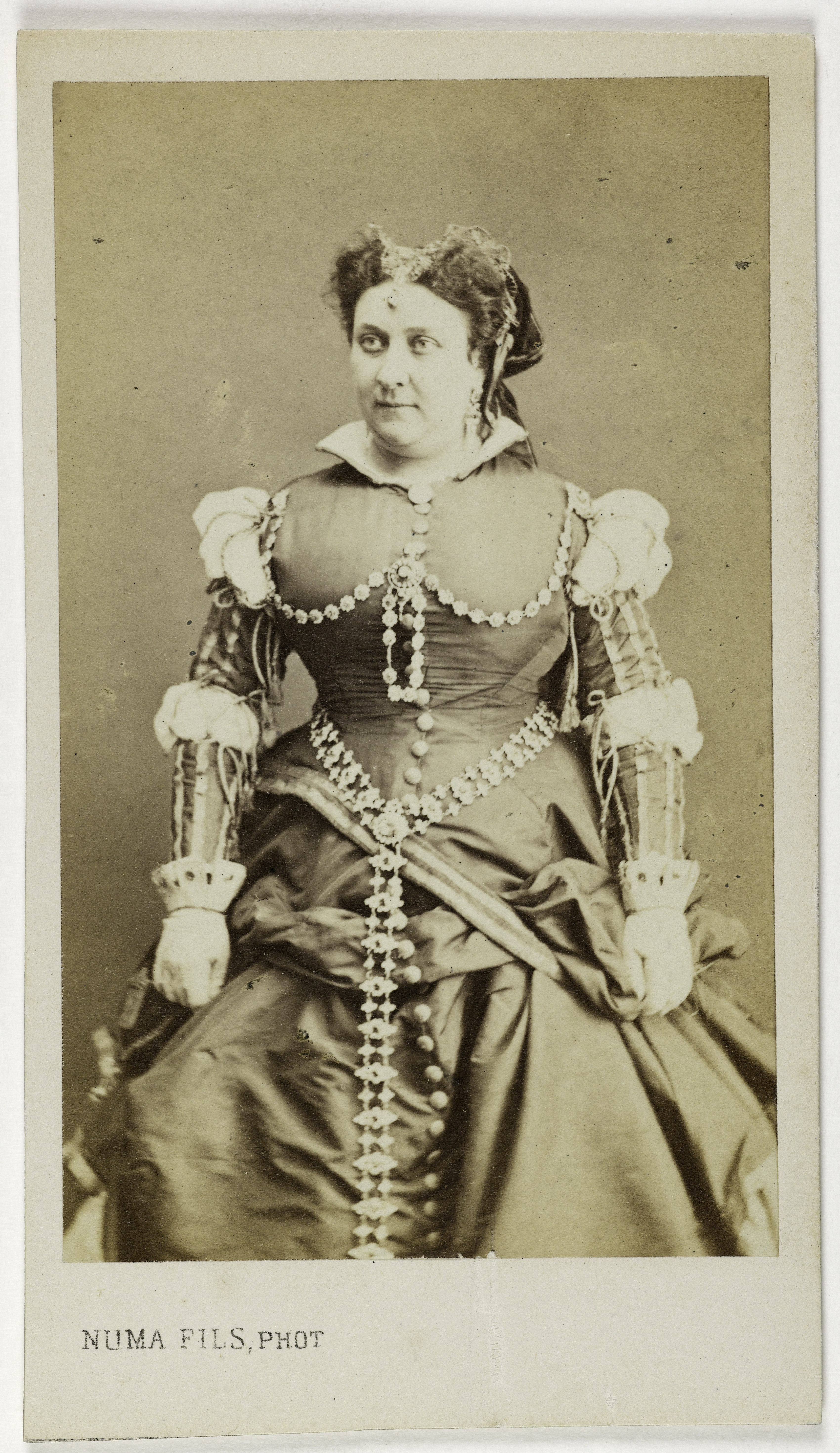 Numa Fils, Portrait de Lagier Suzanne, (1833-1893), (actrice, chanteuse populaire, compositeur)
