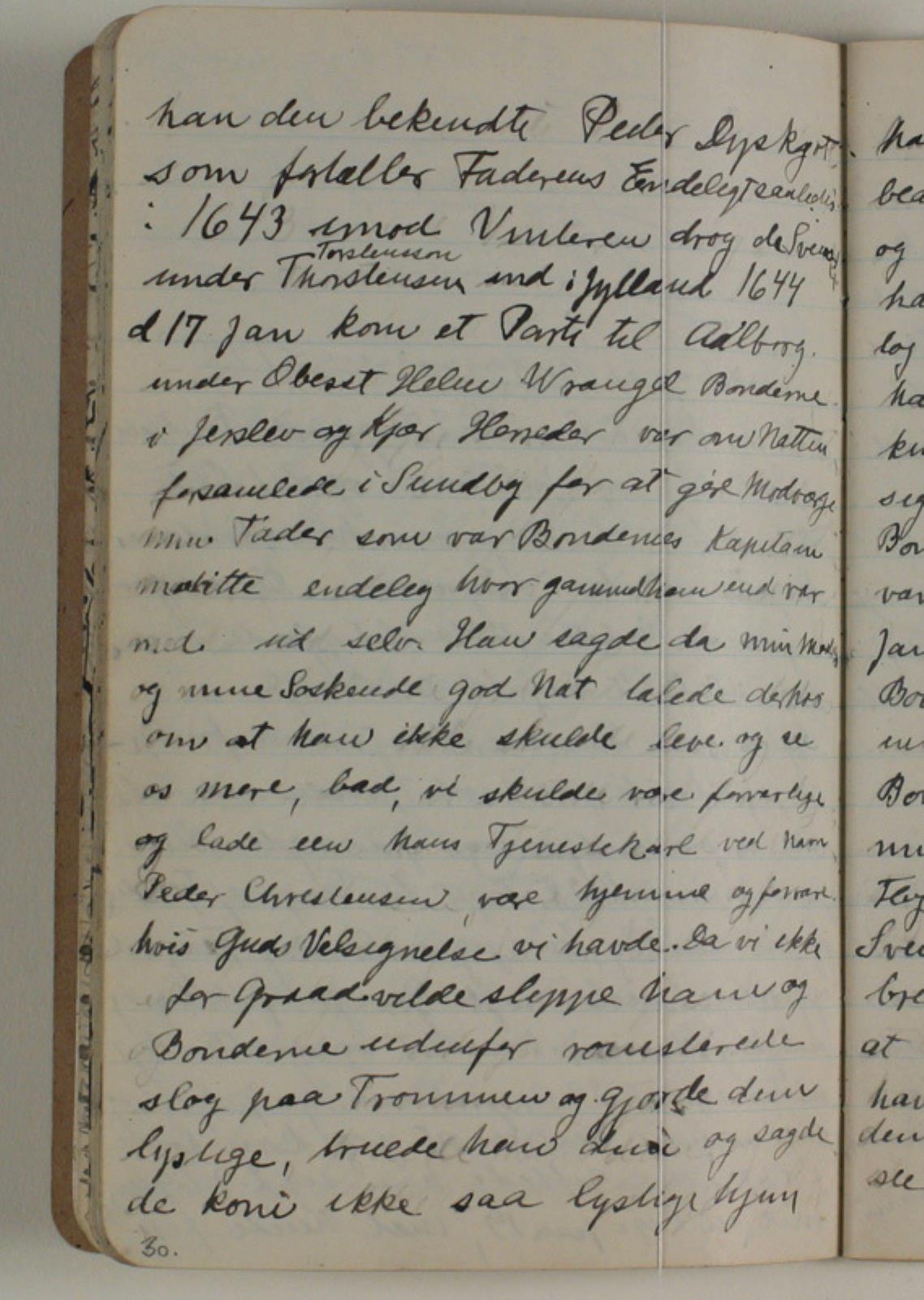 Niels Larsen Stevns, Notater vedrørende Peder Dyrskjøt. beretning om faderens død uddrag af "Borgervennen" 1799