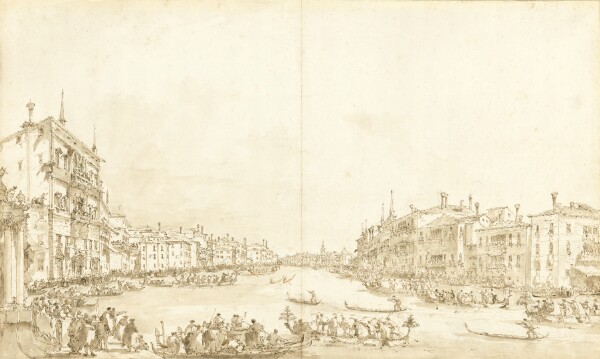 Francesco Guardi, A Regatta on the Grand Canal