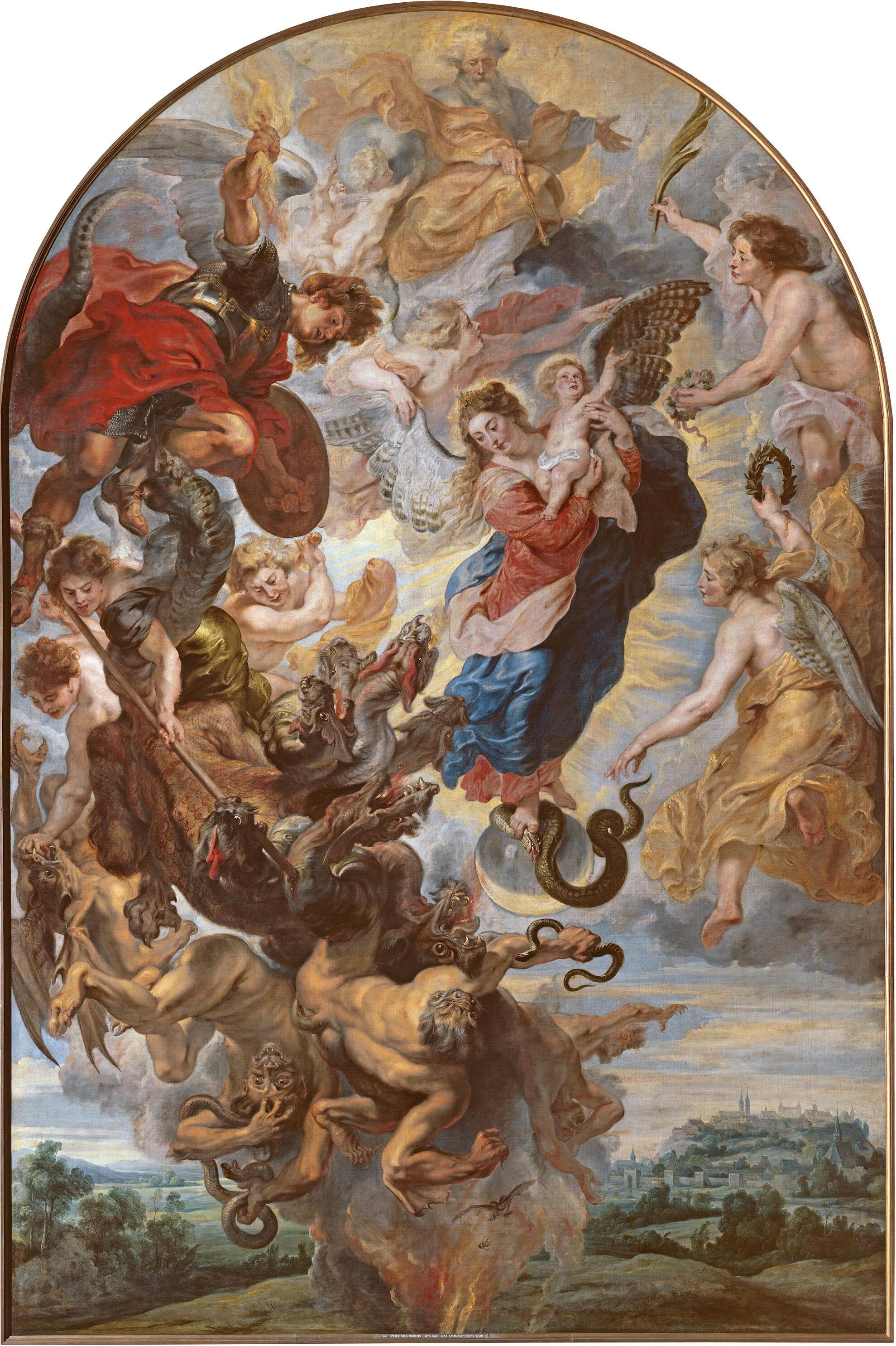 Peter Paul Rubens, The Virgin as the apocalyptic woman on the moon