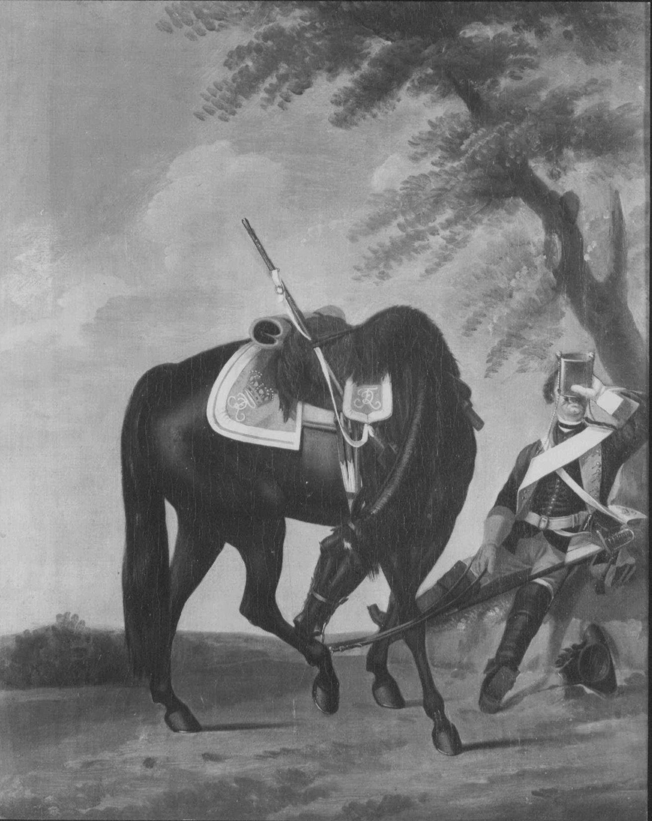 David Morier, Private, Regiment of Dragoons "Trips von Bergh" (?) (Dutch)