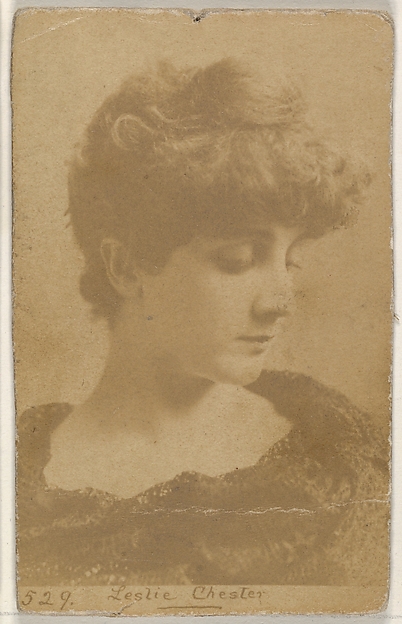 Allen & Ginter, Card 529, Leslie Chester, from the Actors and Actresses series (N45, Type 1) for Virginia Brights Cigarettes