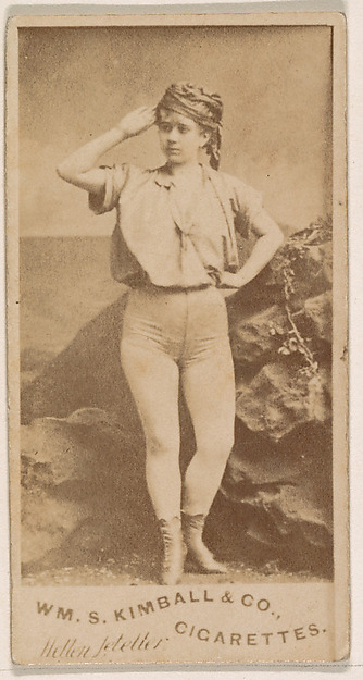 William S. Kimball & Company, Saluting actress, from the Actresses series (N203) issued by Wm. S. Kimball & Co.