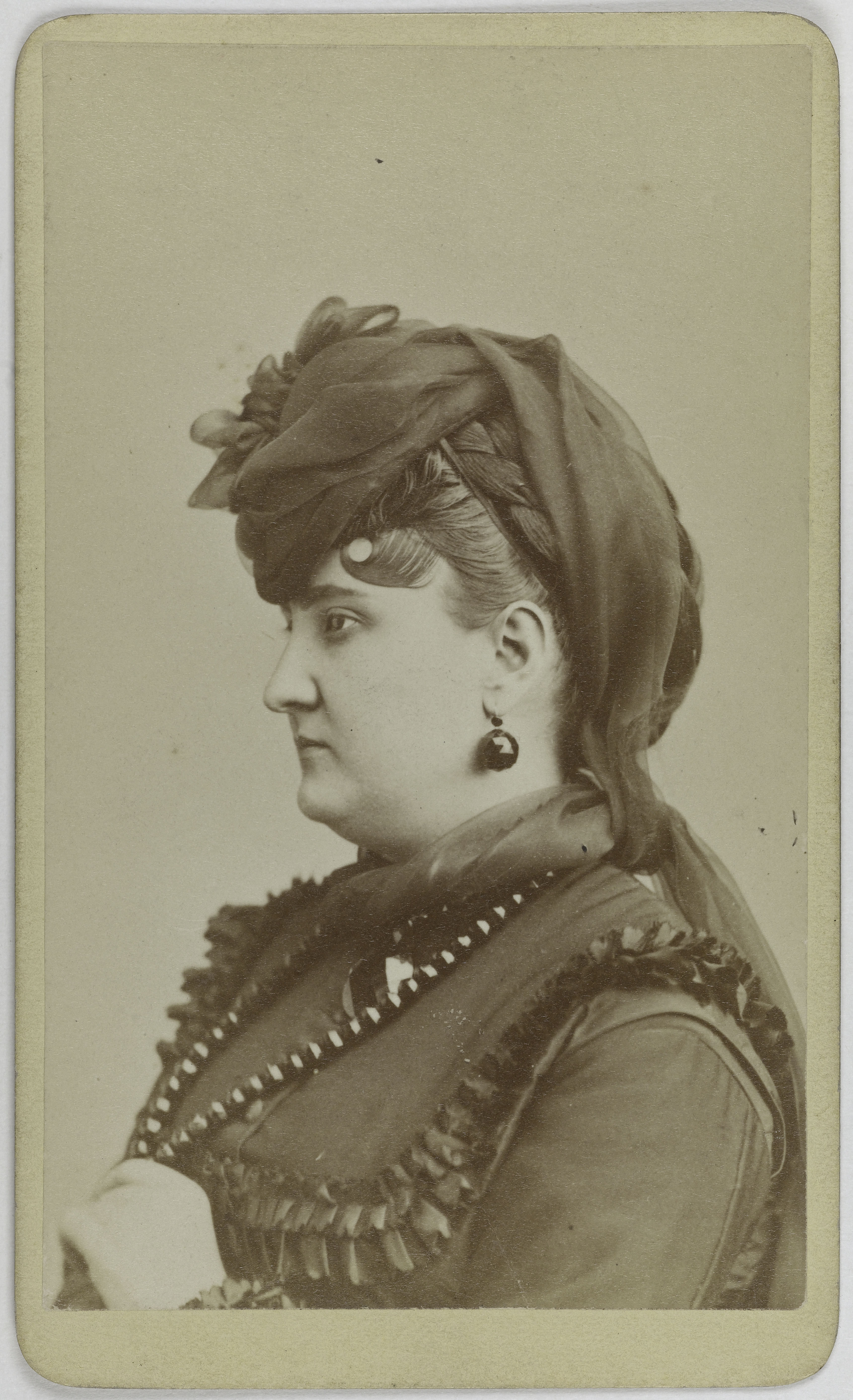 Anonyme, Portrait de Patti Carlotta, (1840-1889), (chanteuse lyrique, sœur ainée d'Adelina Patti)